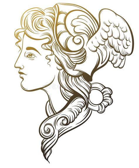 Hermes Winged Illustrations & Vectors 